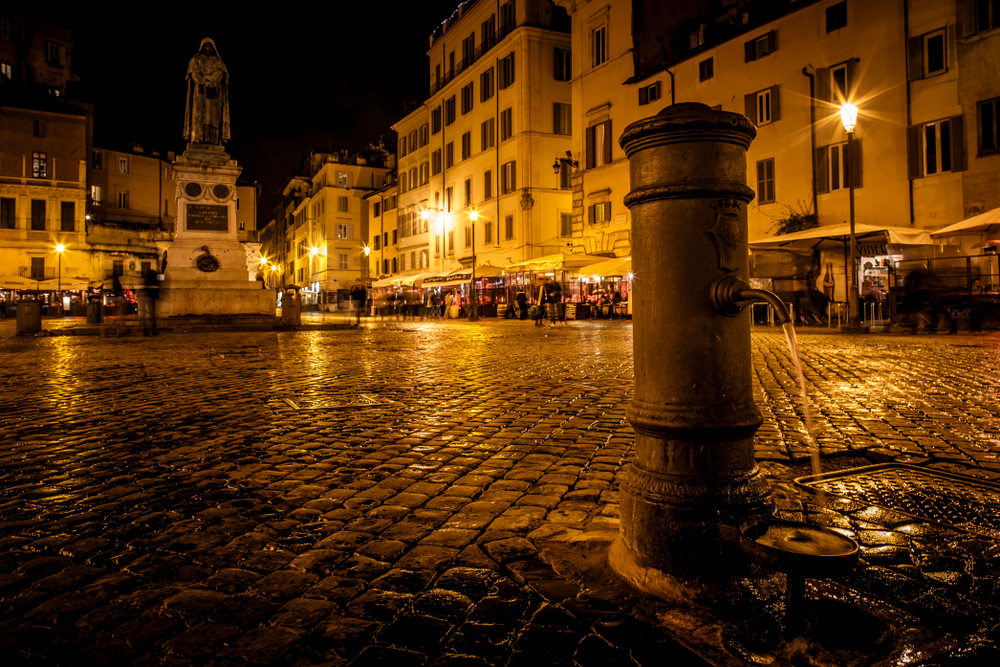 Nightlife in rome  campo de fiori