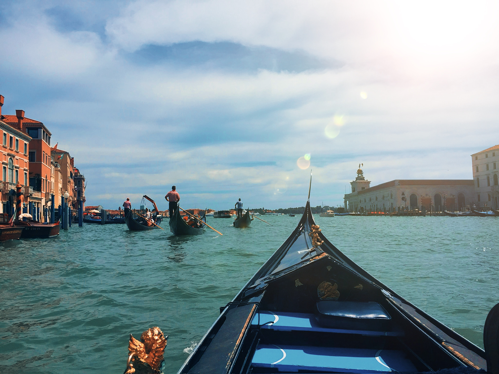 Gondola Ride along Venice Canal