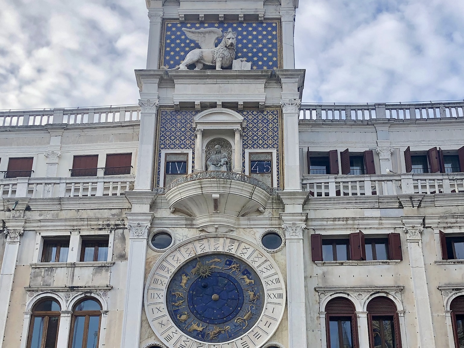 Torre dell' Orologio St. Mark's Clock Tower in Venice